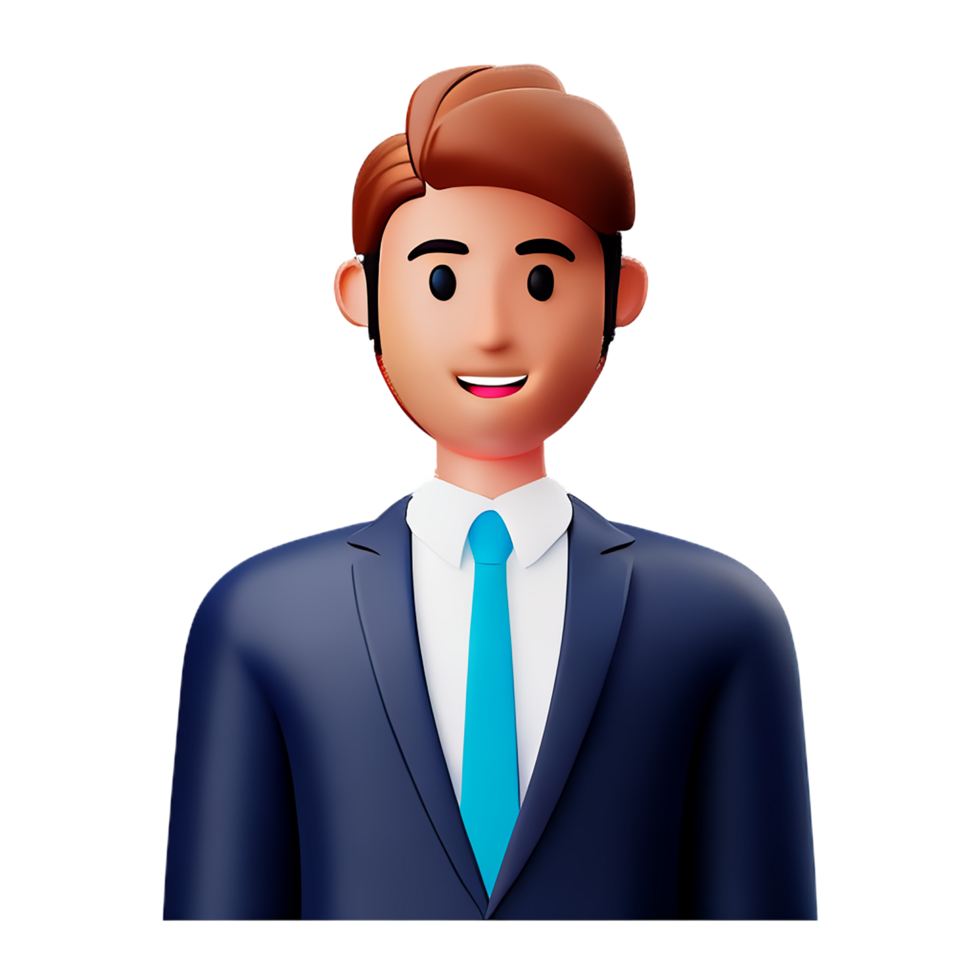 avocat homme 3d profession avatars des illustrations png