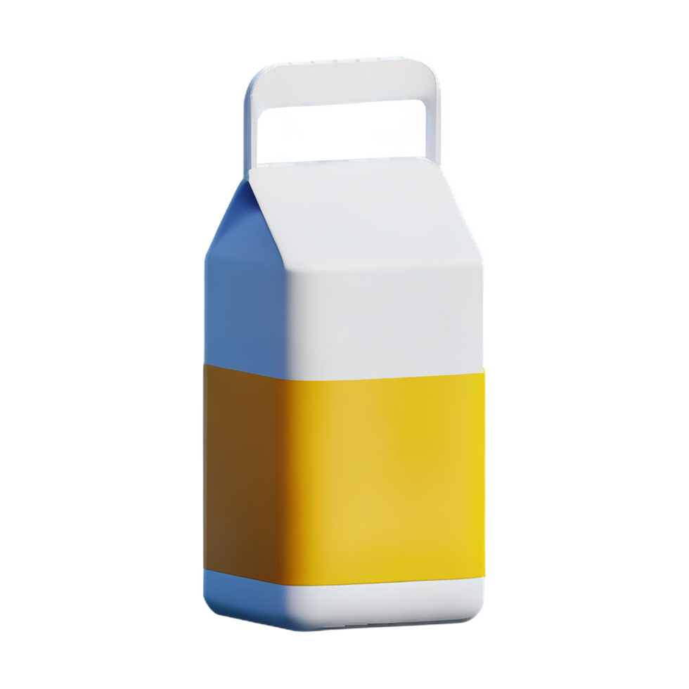 latte pacchetto 3d interpretazione icona illustrazione png
