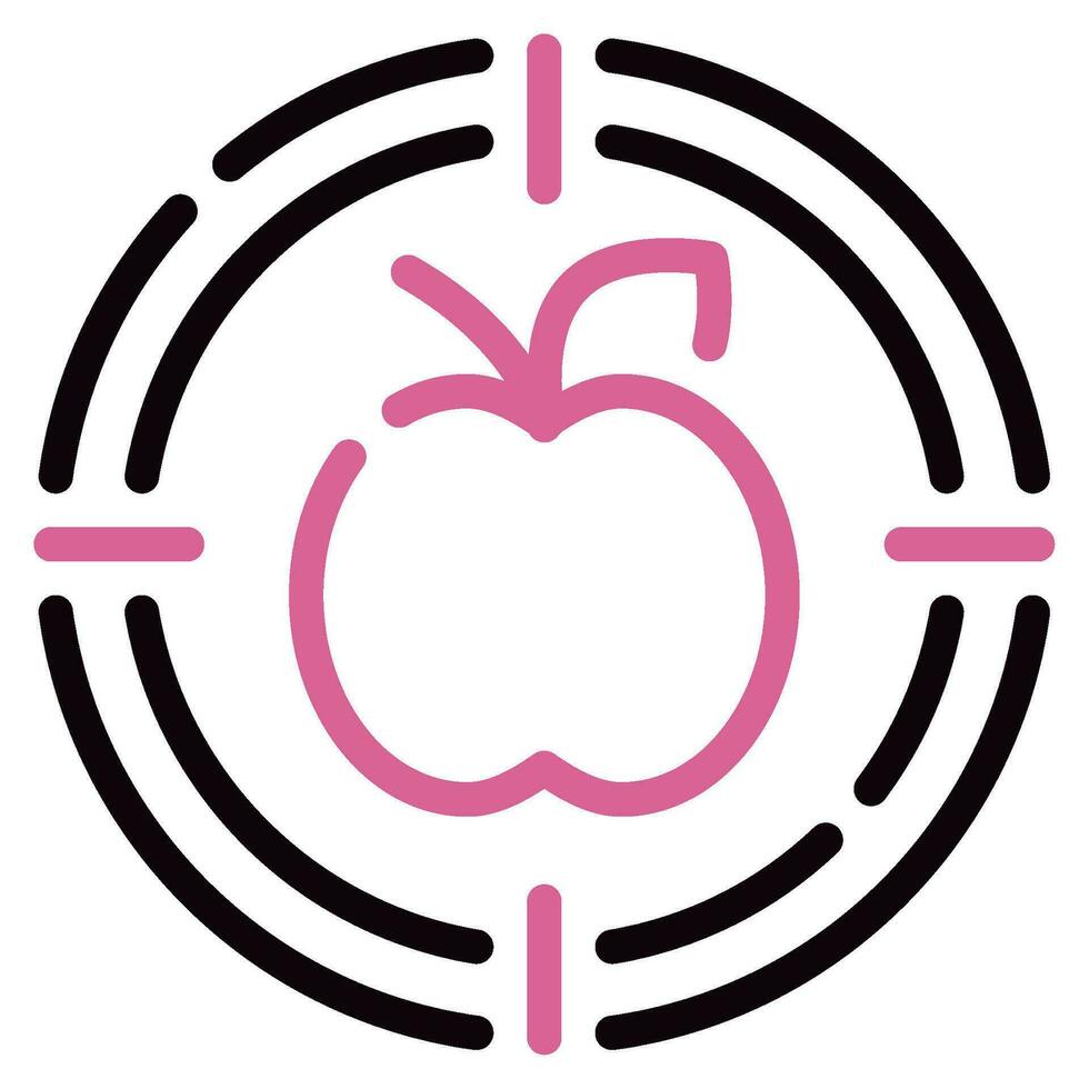 Mindful Eating Icon Illustration vector