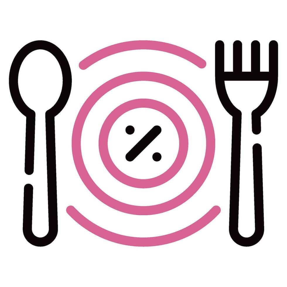 Balanced Plate Icon Illustration vector