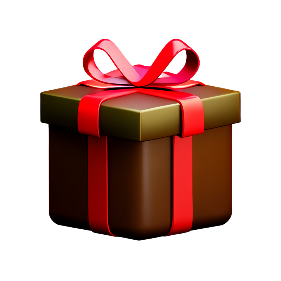 Natale 3d regalo scatola icona illustrazione png