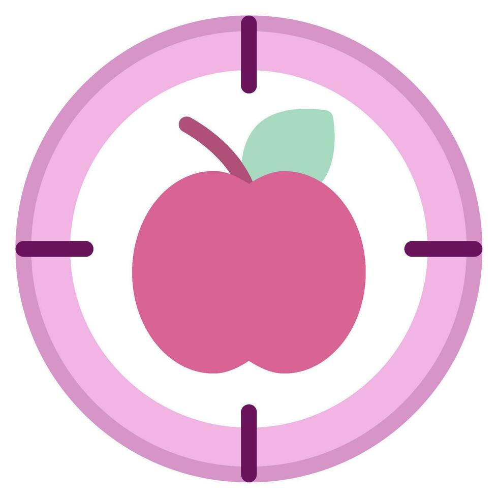 Mindful Eating Icon Illustration vector