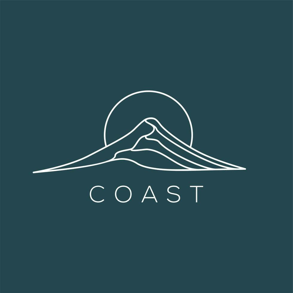 Mountain logo design inspiration, Design element for logo, poster, card, banner, emblem, t shirt. Vector illustration