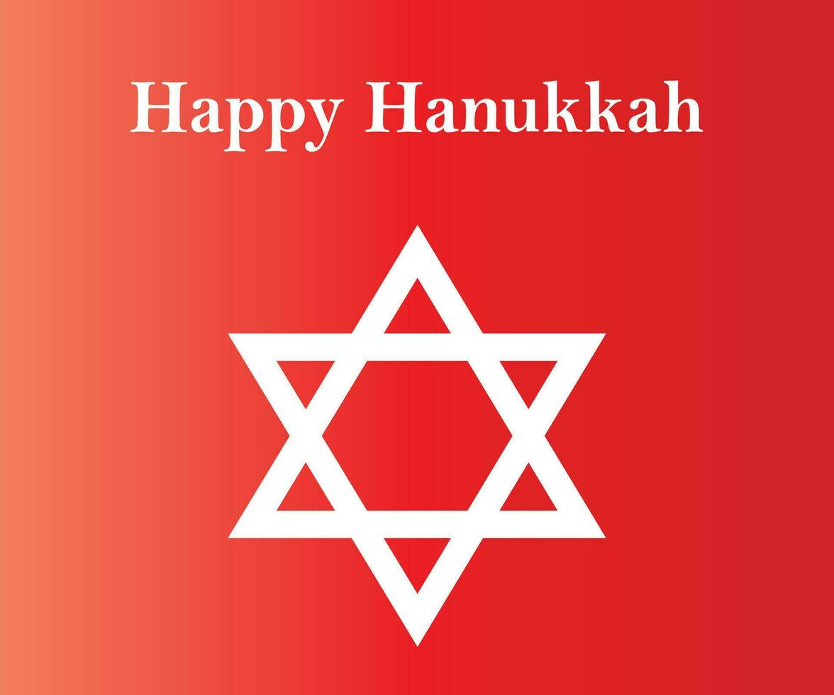 Happy Hanukkah star of david White and shiny star of religious Happy Hanukkah star of david White and shiny star of religious celebration vector