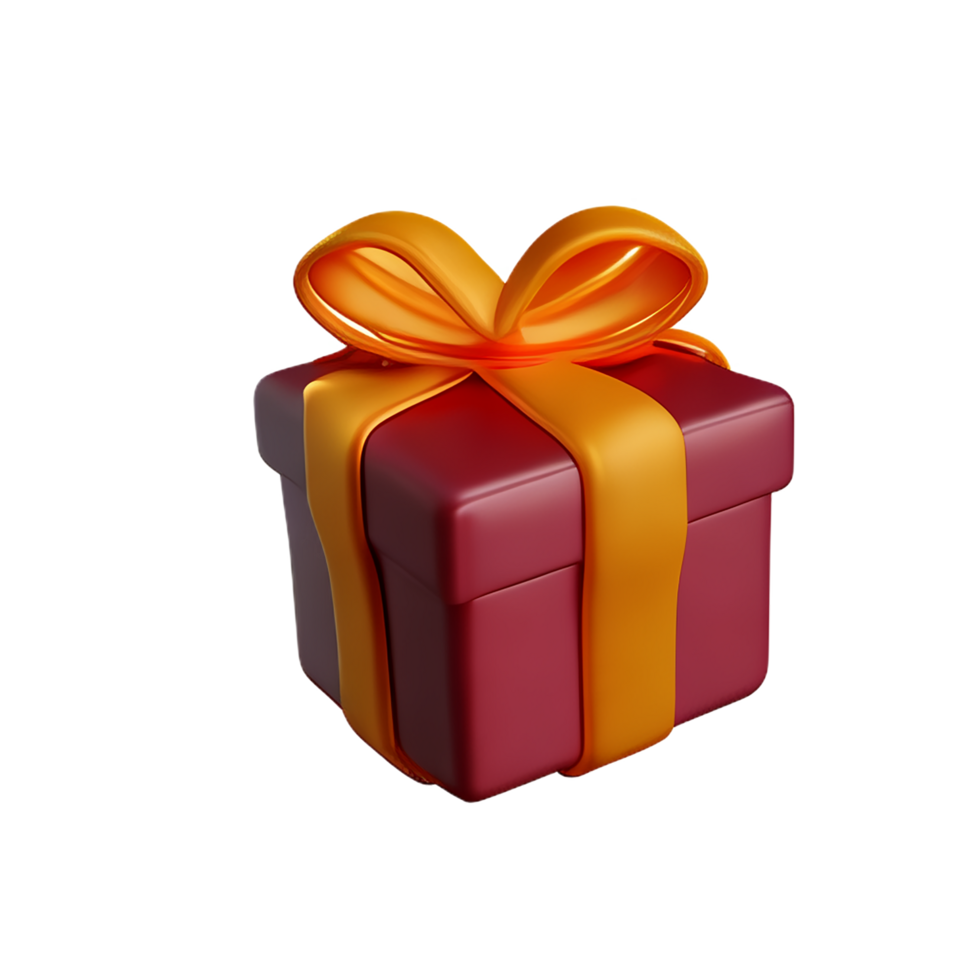 gift box 3d rendering icon illustration png