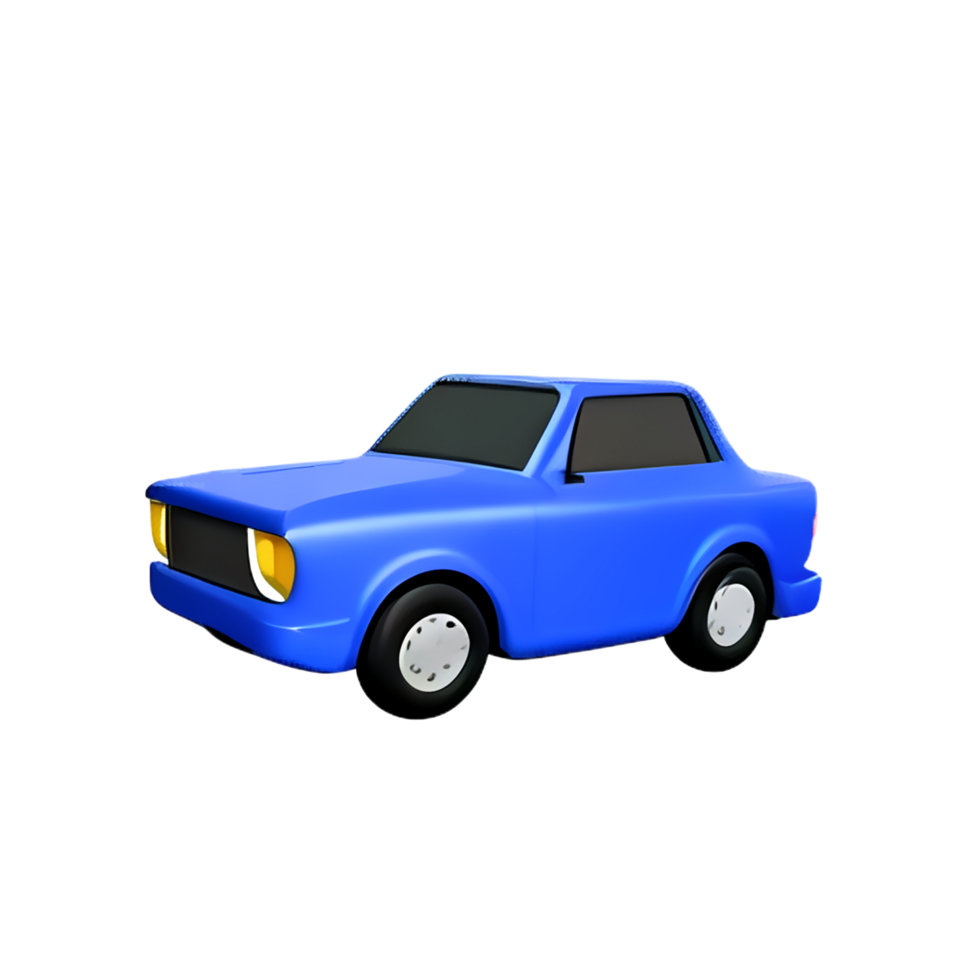 coche 3d ilustración icono png