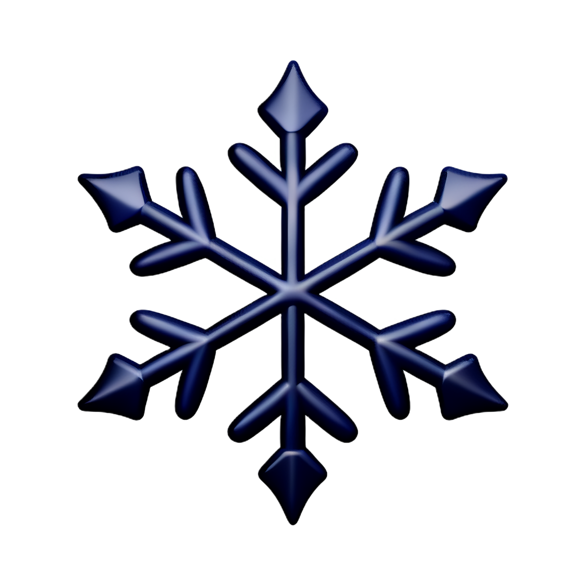 snowflake 3d rendering icon illustration 28241662 PNG