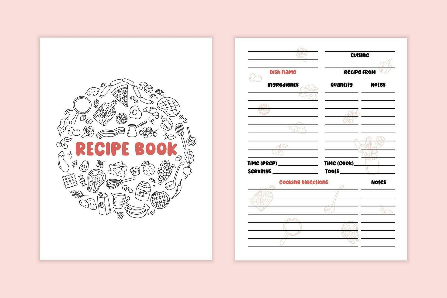 Cookbook template Vectors & Illustrations for Free Download