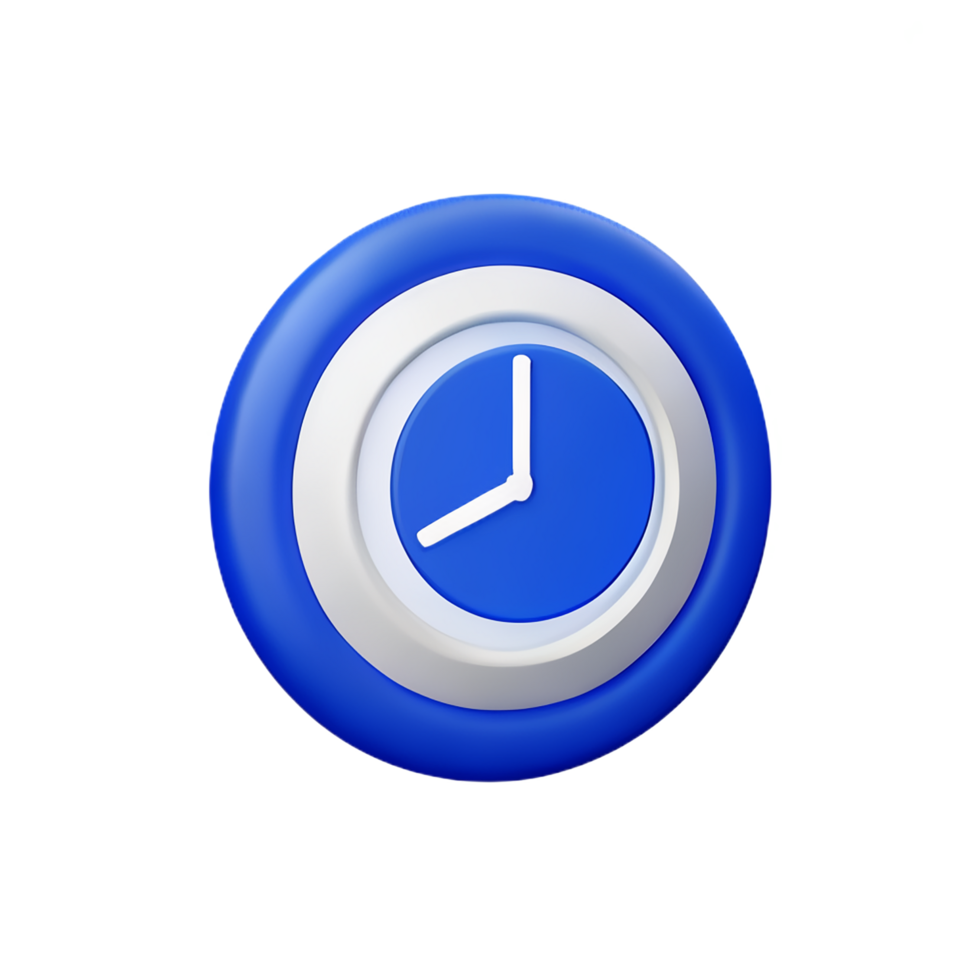 clock 3d user interface icon png