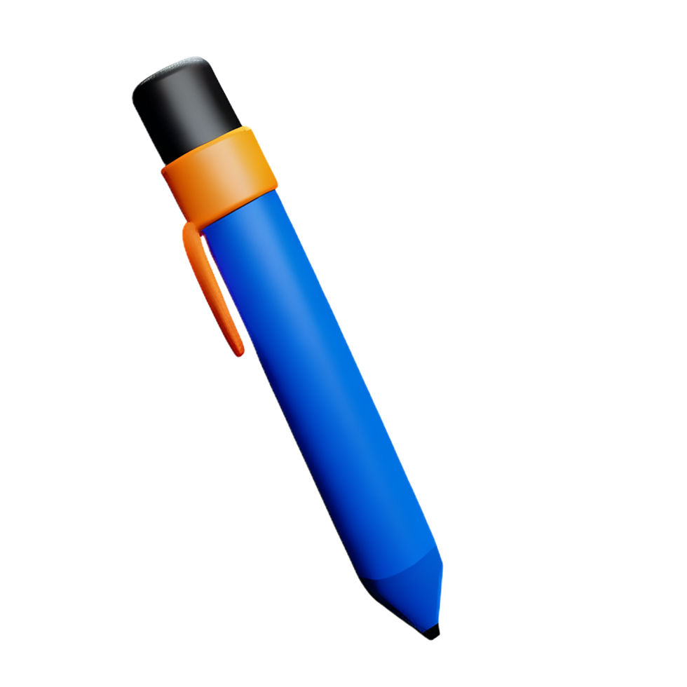 pen 3d rendering icon illustration png