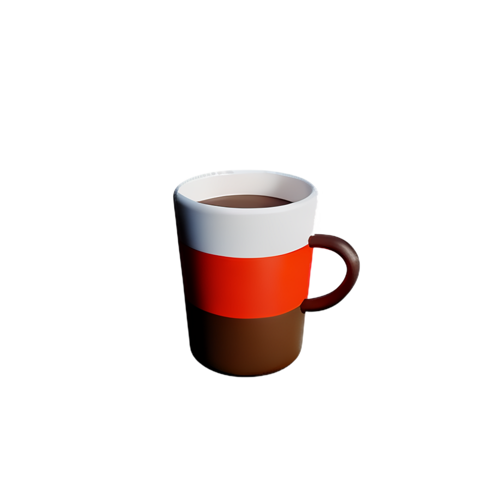 coffee 3d icon illustration png