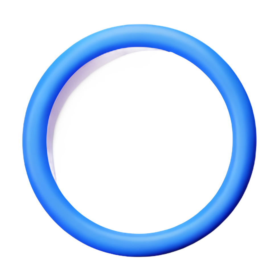 circle frame 3d rendering icon illustration png