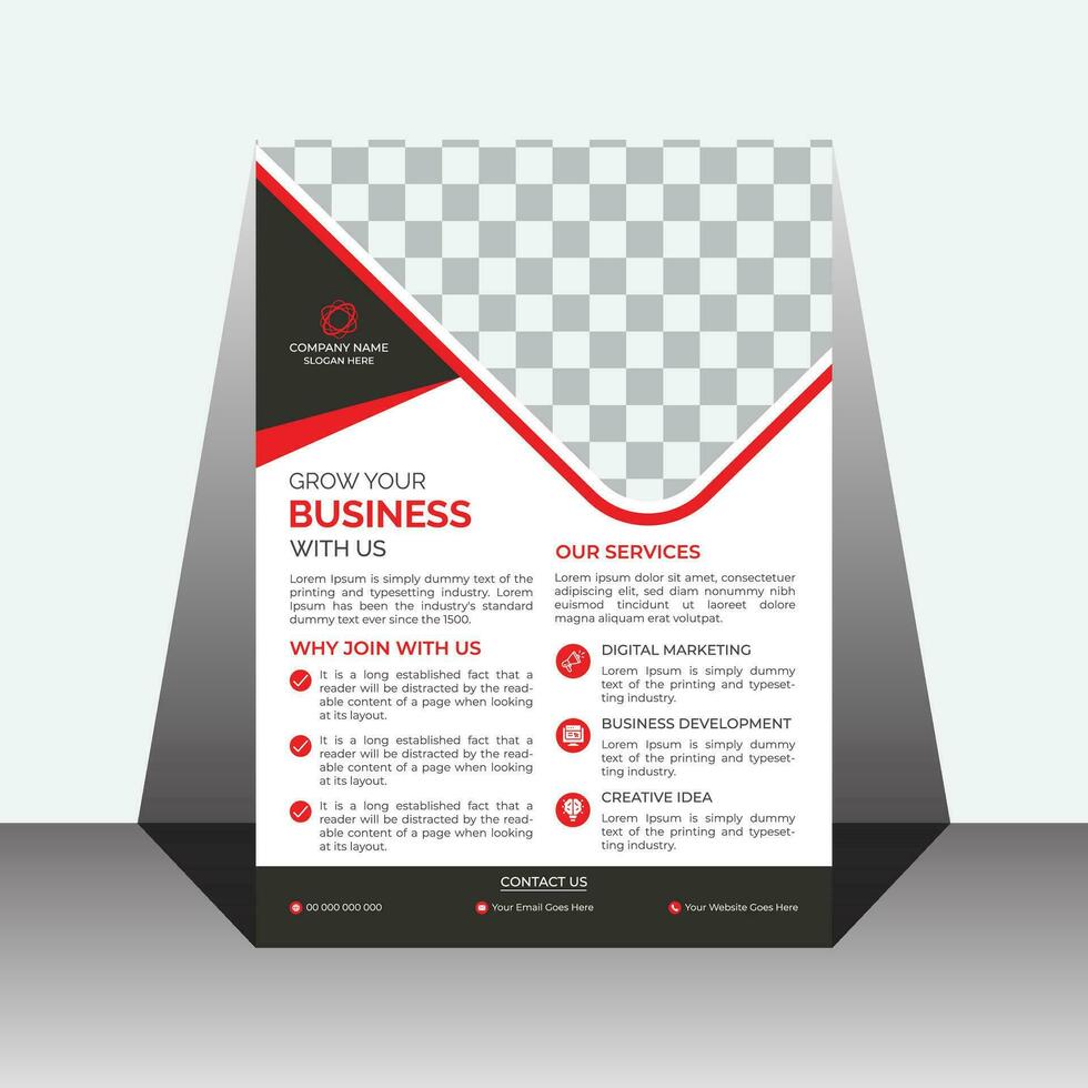 Creative Business Flyer Design Template for company vector