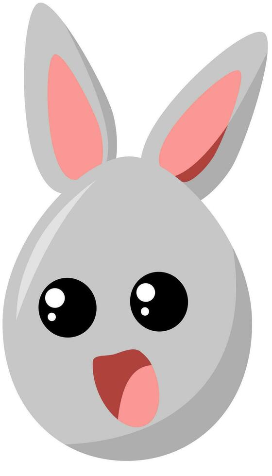 vector illustration of a egg rabbit