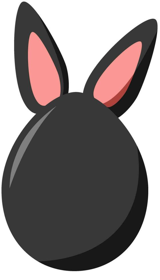 vector illustration of a egg rabbit