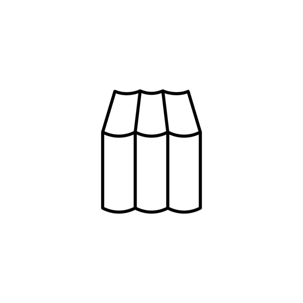Books on Shelf Vector Line Symbol. Perfect for web sites, books, stores, shops. Editable stroke in minimalistic outline style