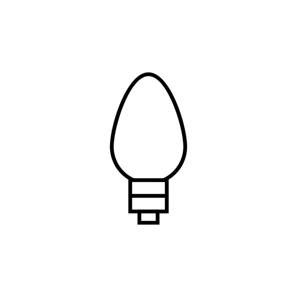 lámpara imagen dibujado con Delgado línea. Perfecto para diseño, infografía, web sitios, aplicaciones vector