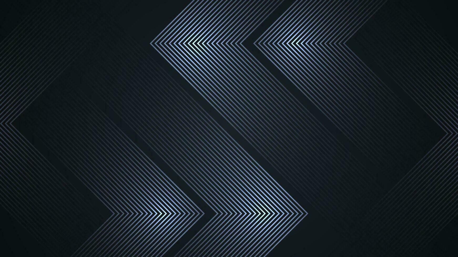 Black simple abstract background with lines in a geometric style as the main element. vector