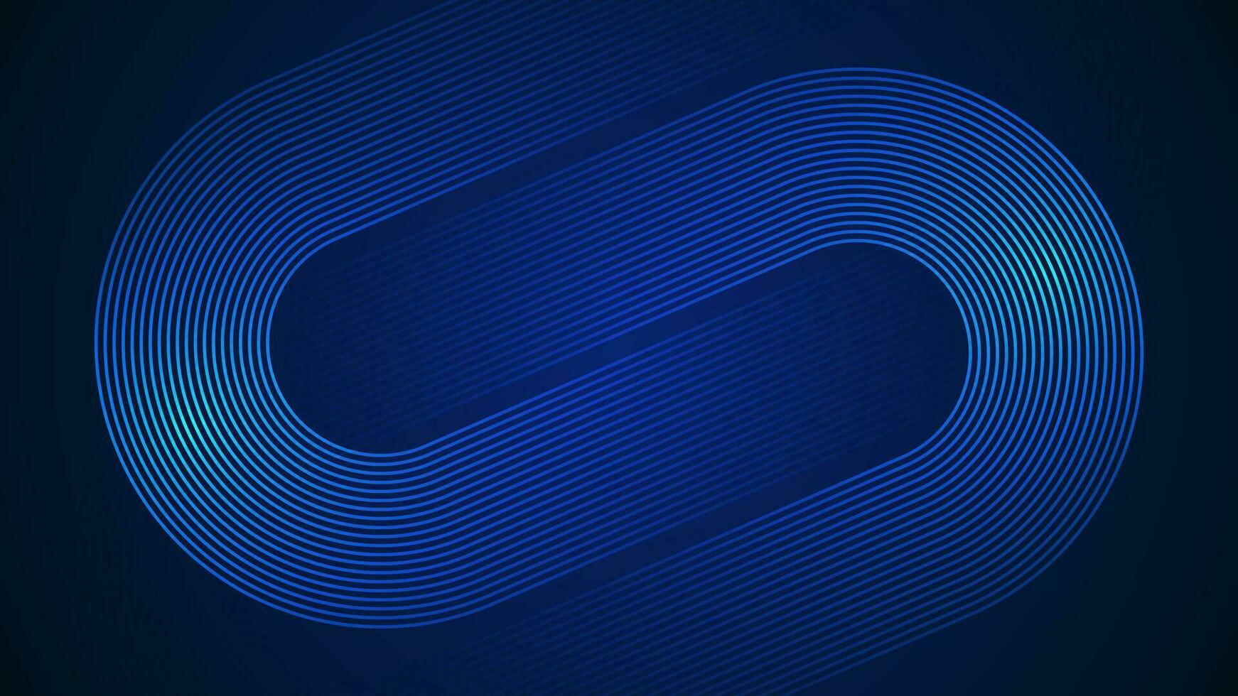 Dark blue simple abstract background with lines in a curved style geometric style as the main element. vector