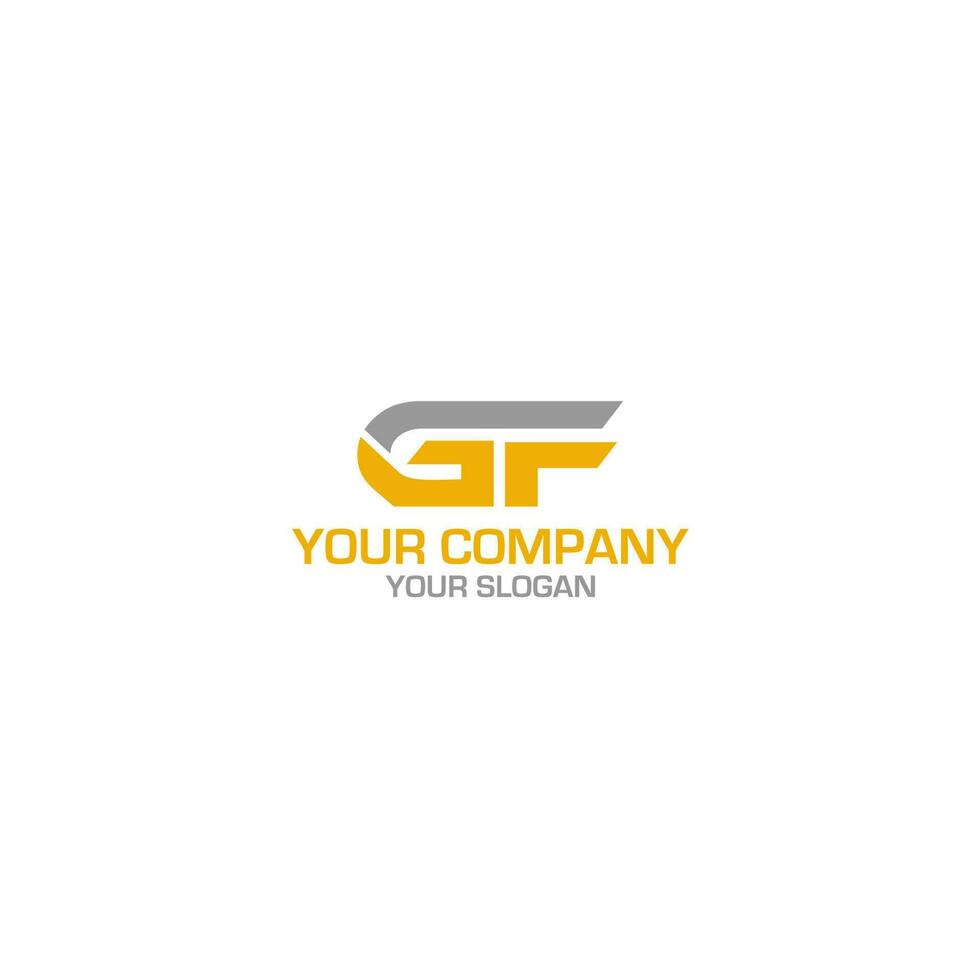 GF Simple Logo Design Vector