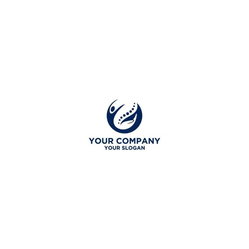 Help Chiropractic Logo Design Vector