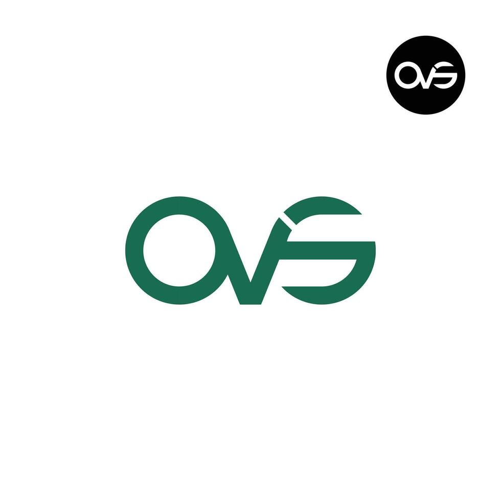 Letter OVS Monogram Logo Design vector