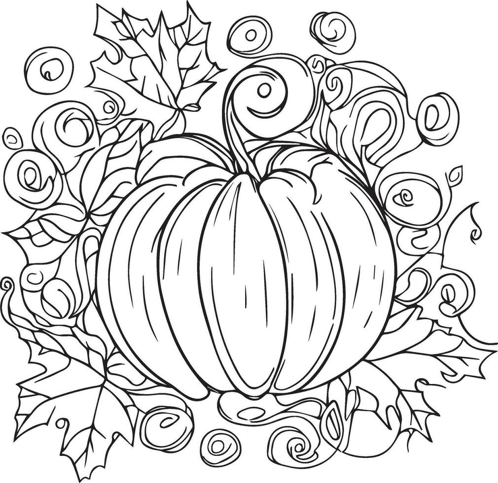 coloring book for adults. autumn coloring. coloring book. autumn leaves thanksgiving coloring pages, preschool thanksgiving coloring pages vector