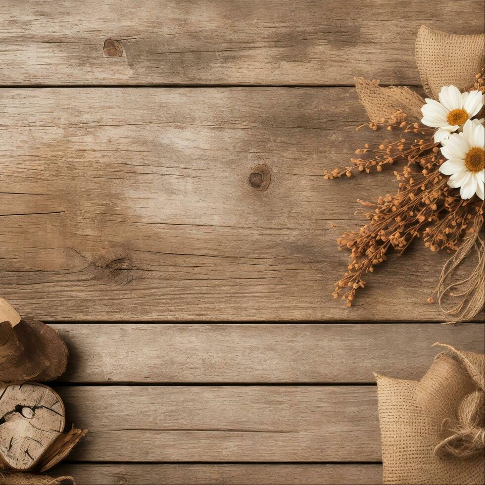 Beauty Antique Wood Background, Generative Ai photo