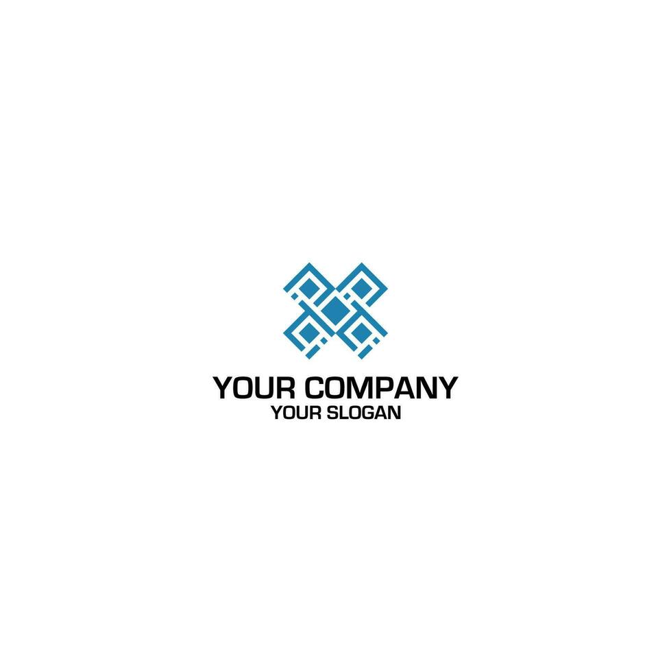 IP Barcode Logo Design Vector