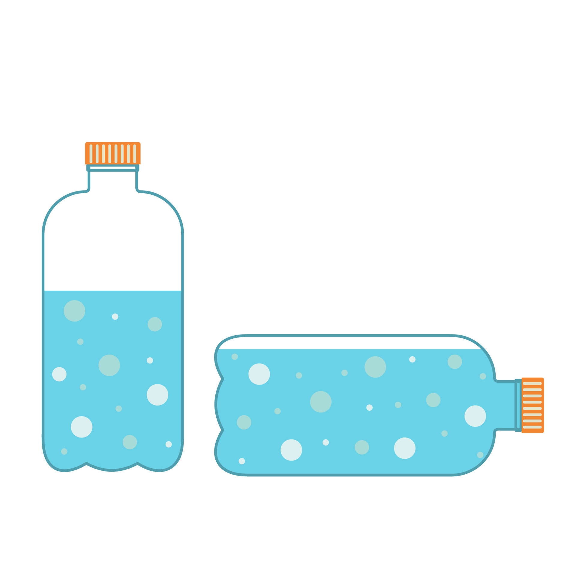 A pure water bottle on transparent background Vector Image