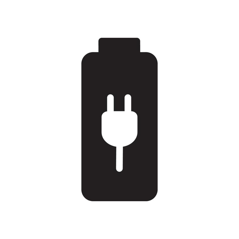 Battery charger Electric battery icon vector design illustration