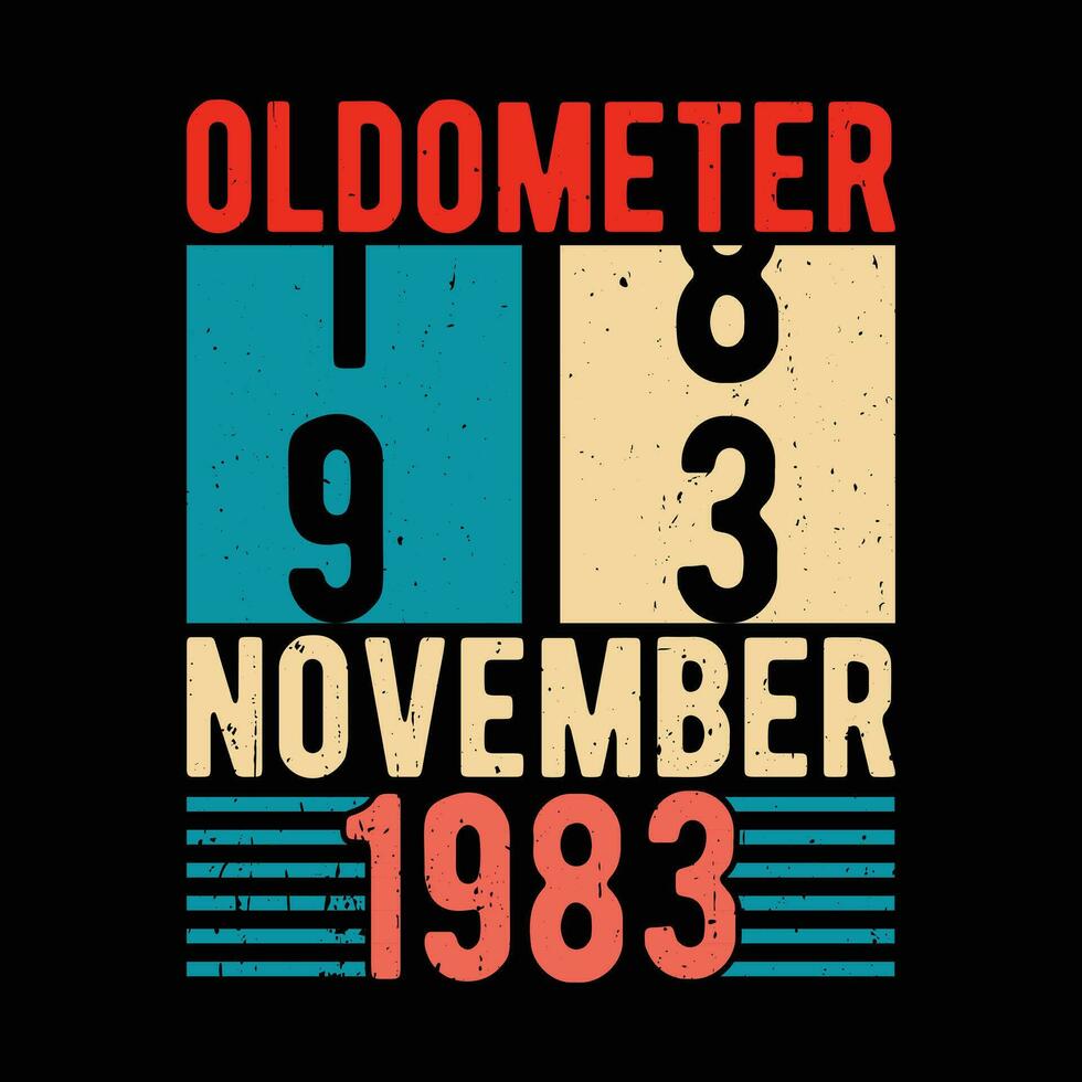 oldómetro noviembre 1983 vector