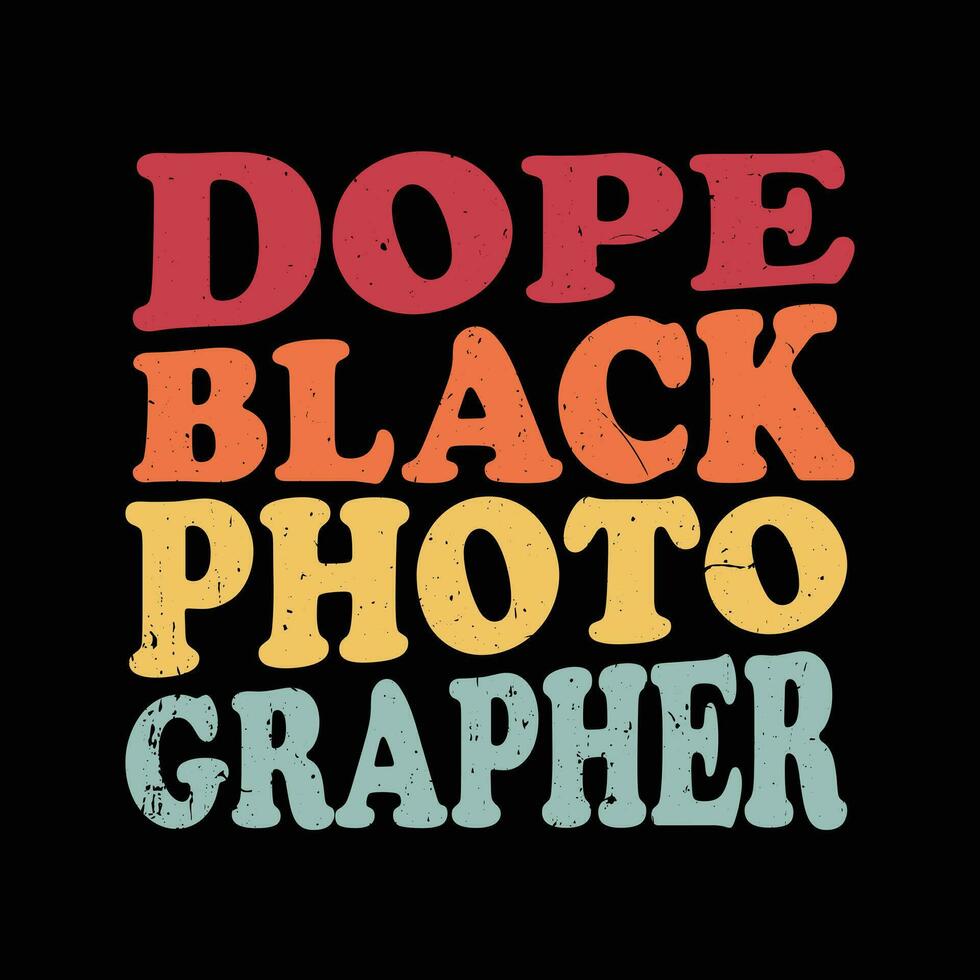 dope black photographer vector