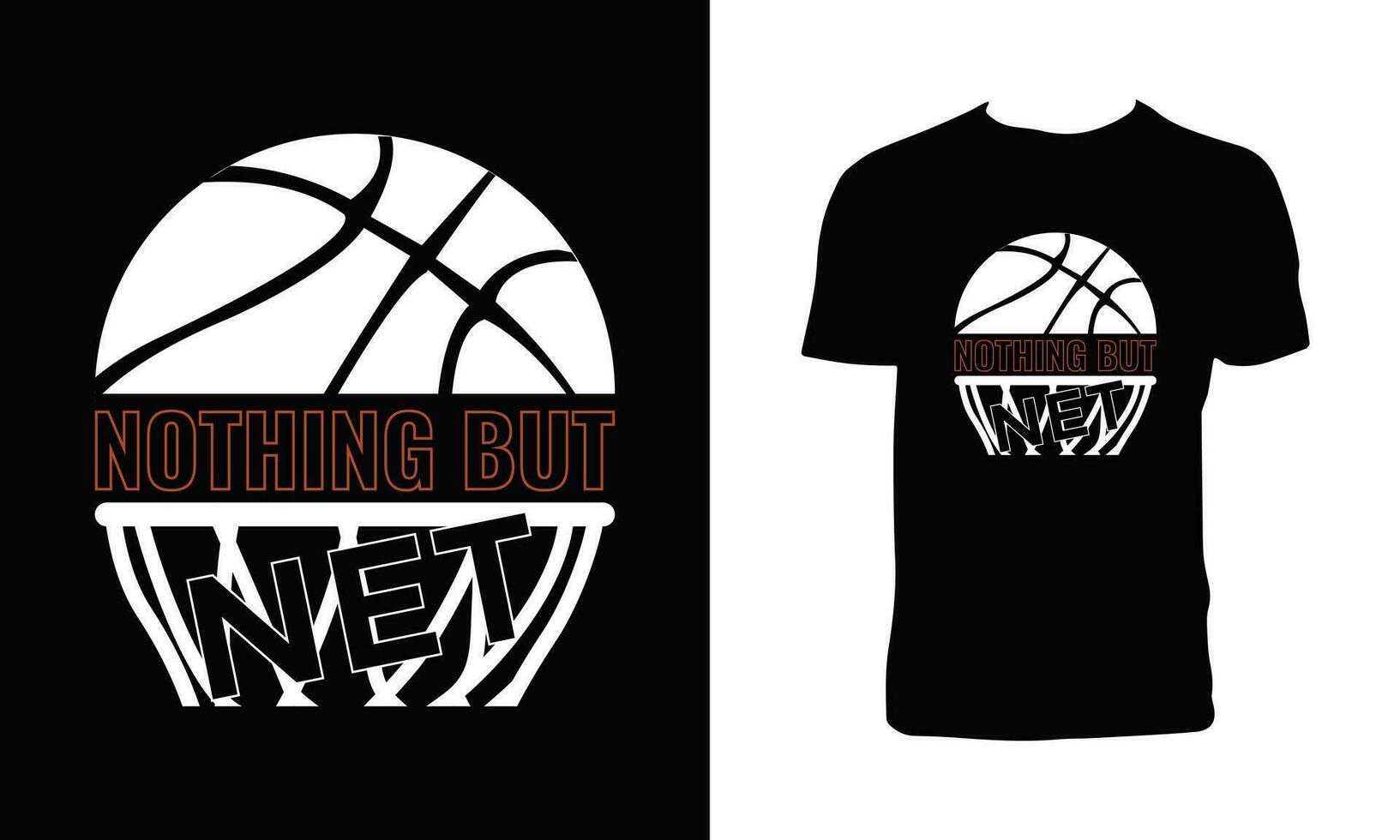 Basketball Vector T Shirt Design.