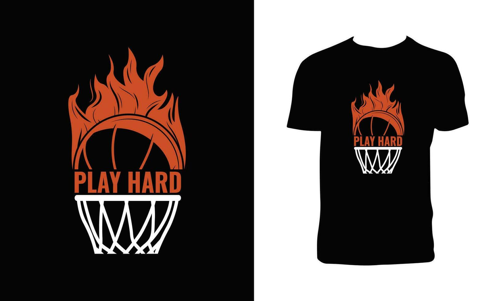 Basketball Vector T Shirt Design.