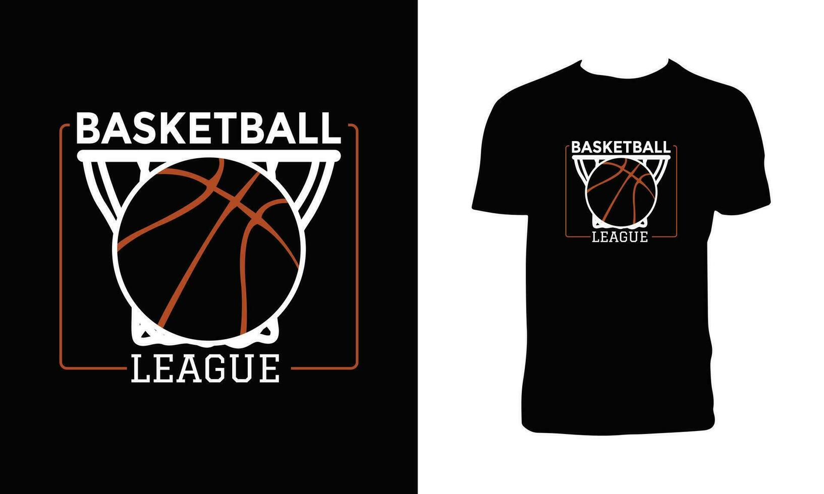 Creative Basketball T Shirt Design vector