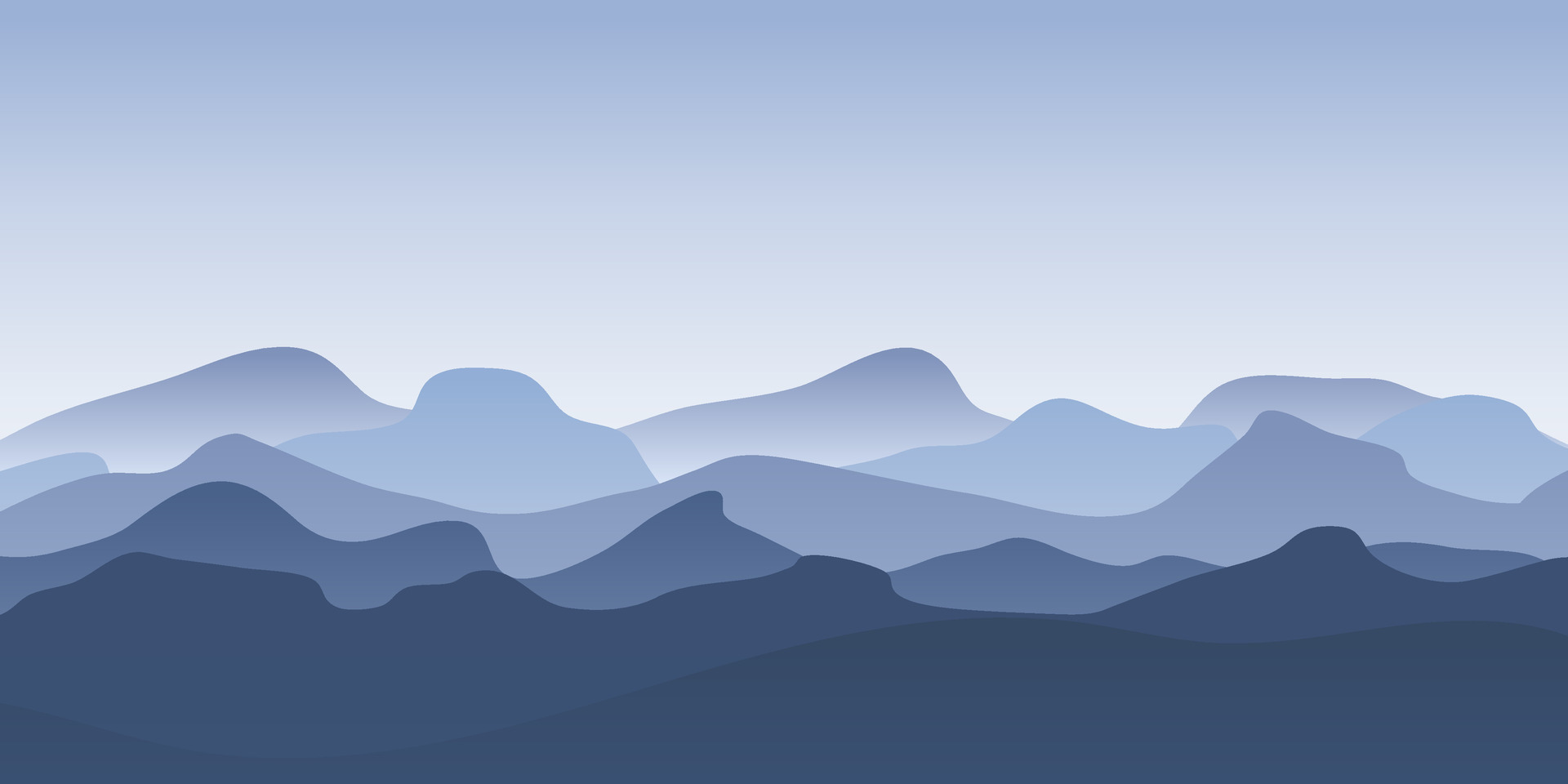 Dark Blue Mountain Landscape Background Vector Illustration 28244233