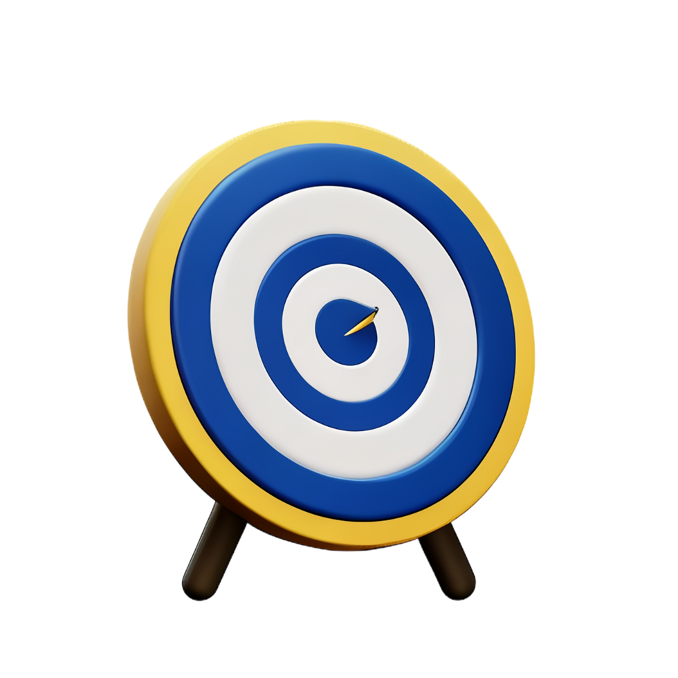 dart board with arrow for business target png