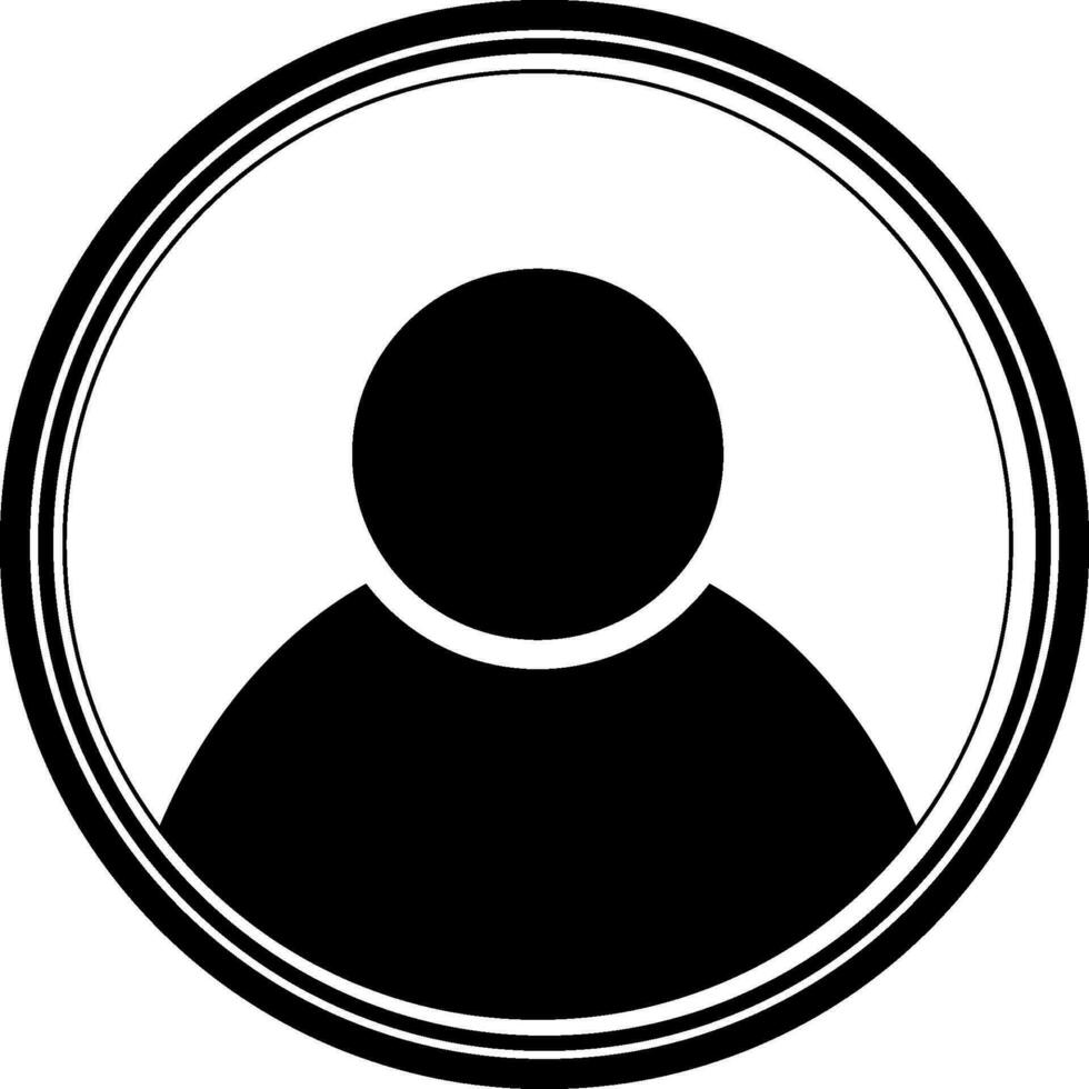 Avatar user icon round site user icon stock illustration vector