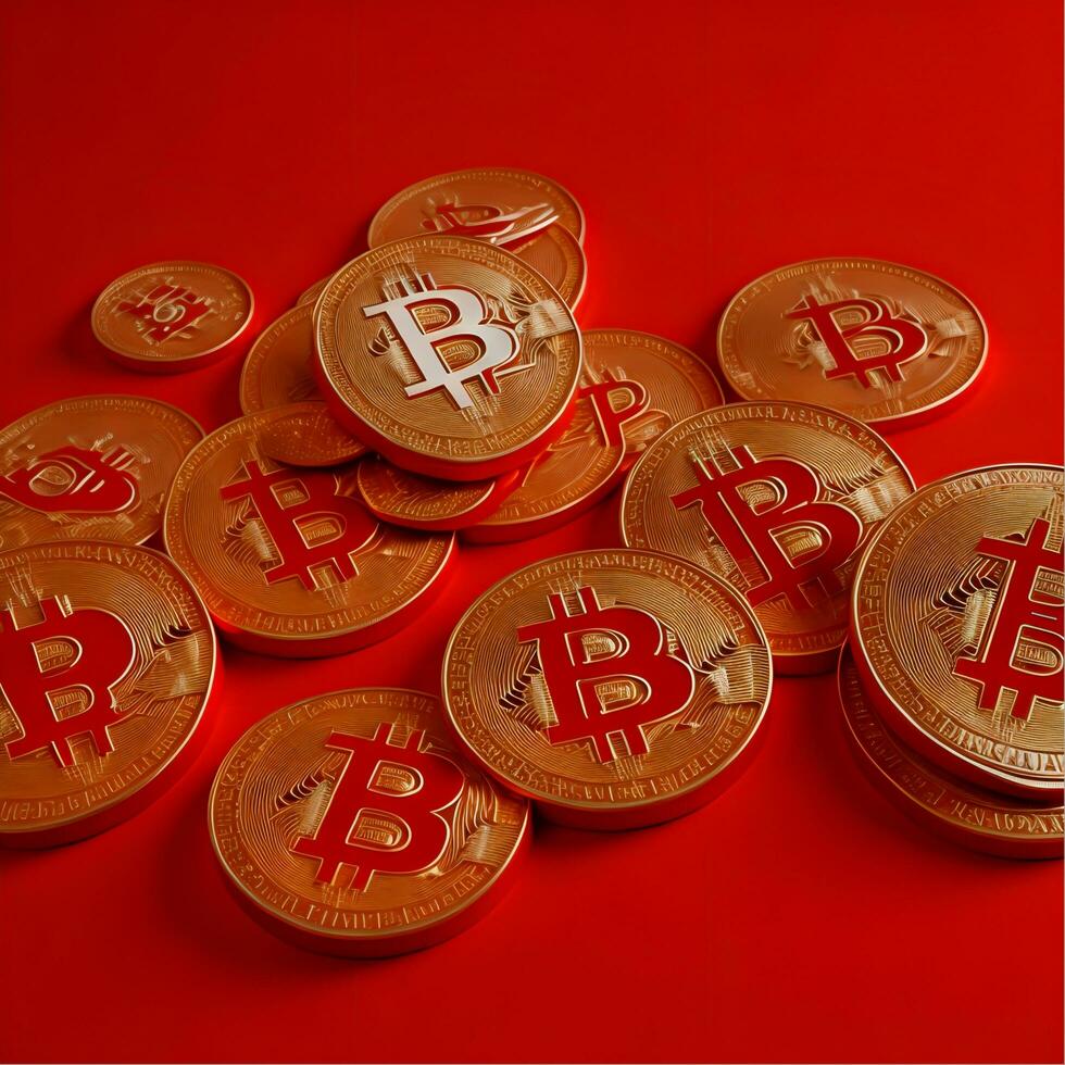 Crypto currency Stacks Exploring the Digital Wealth Frontier, Generative Ai photo