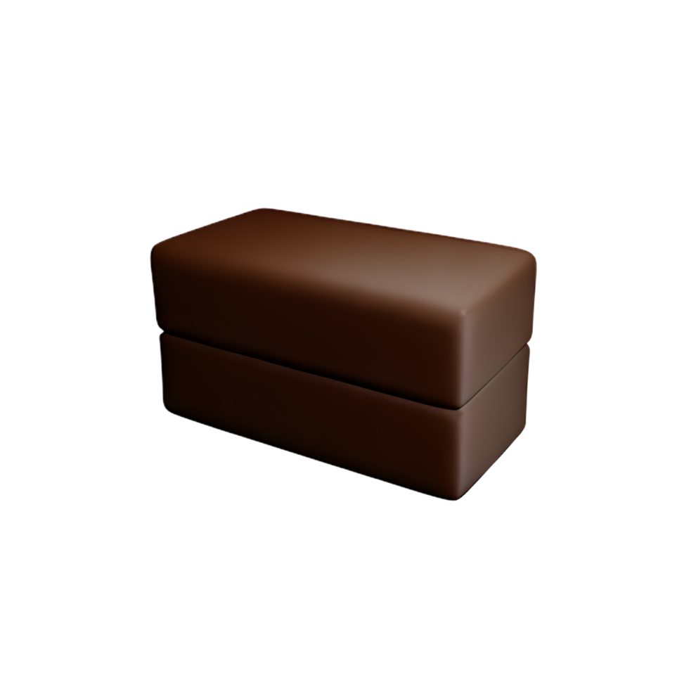 Chocolat 3d le rendu icône illustration png