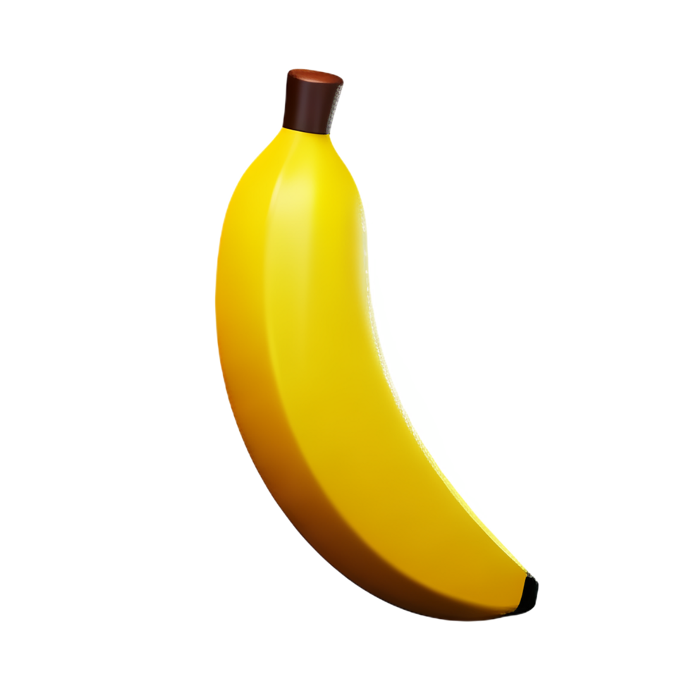 banana 3d rendering icon illustration png
