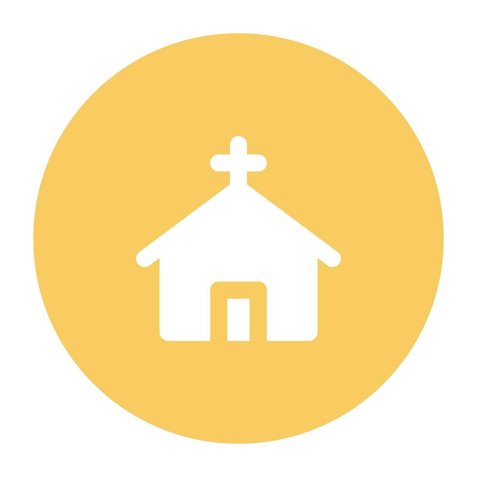 Collection of Ancient Buildings Flat Circular Icons vector