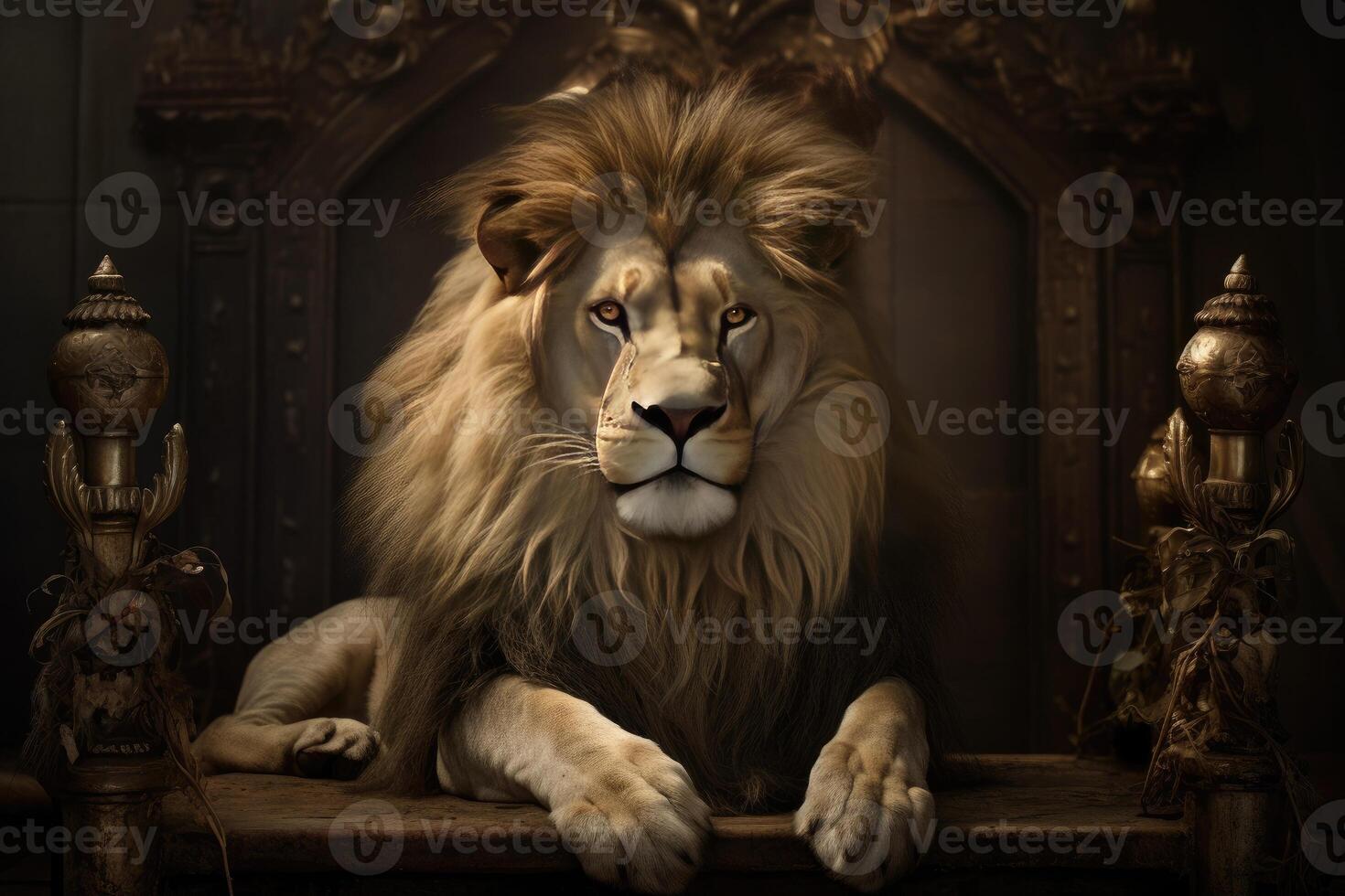 King of a rat in royal robe and crown on throne. AI generative illustration  22972663 Stock Photo at Vecteezy