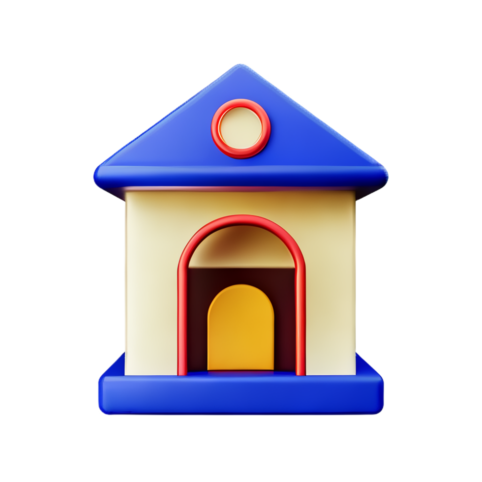 Haus 3d Symbol Illustration png