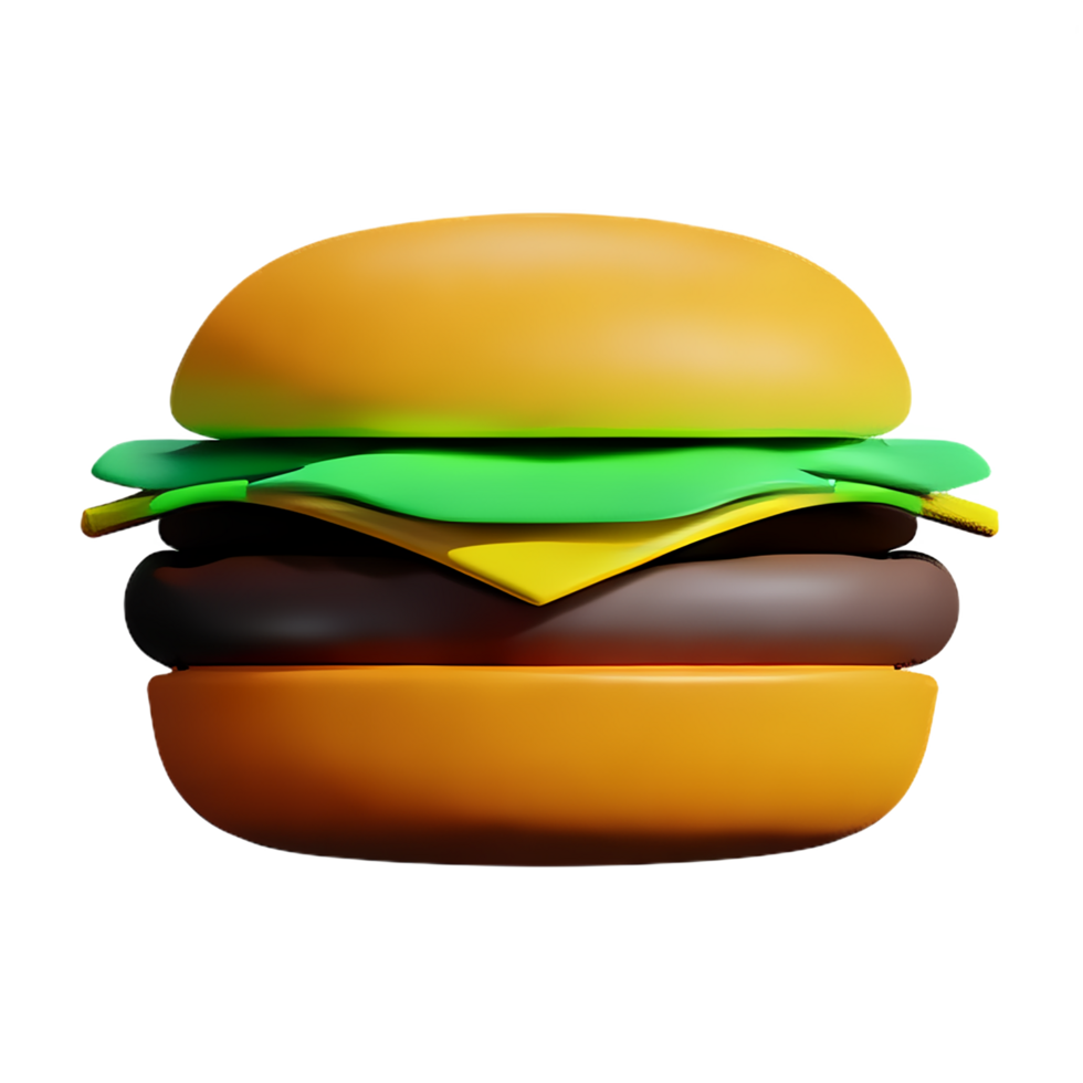 hamburguer 3d ícone ilustração png