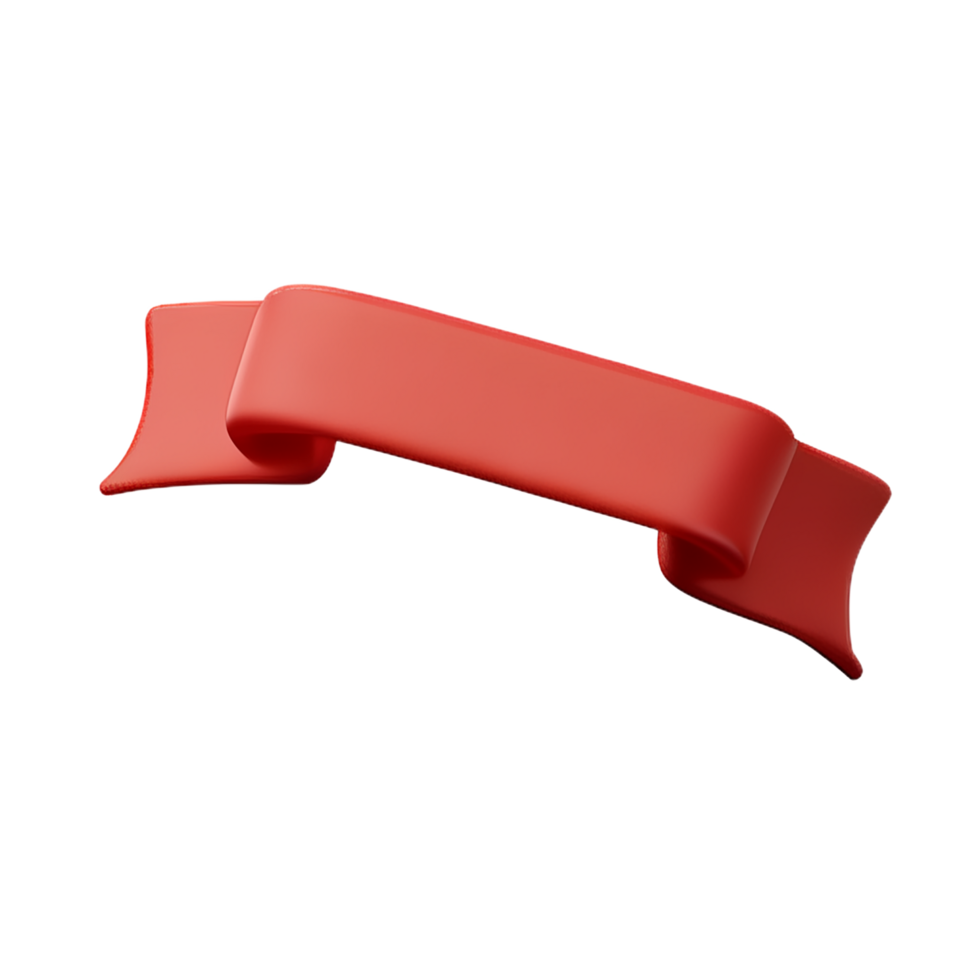 ribbon 3d icon illustration png