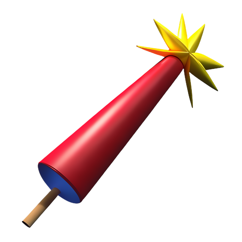 fuochi d'artificio 3d icona illustrazione png