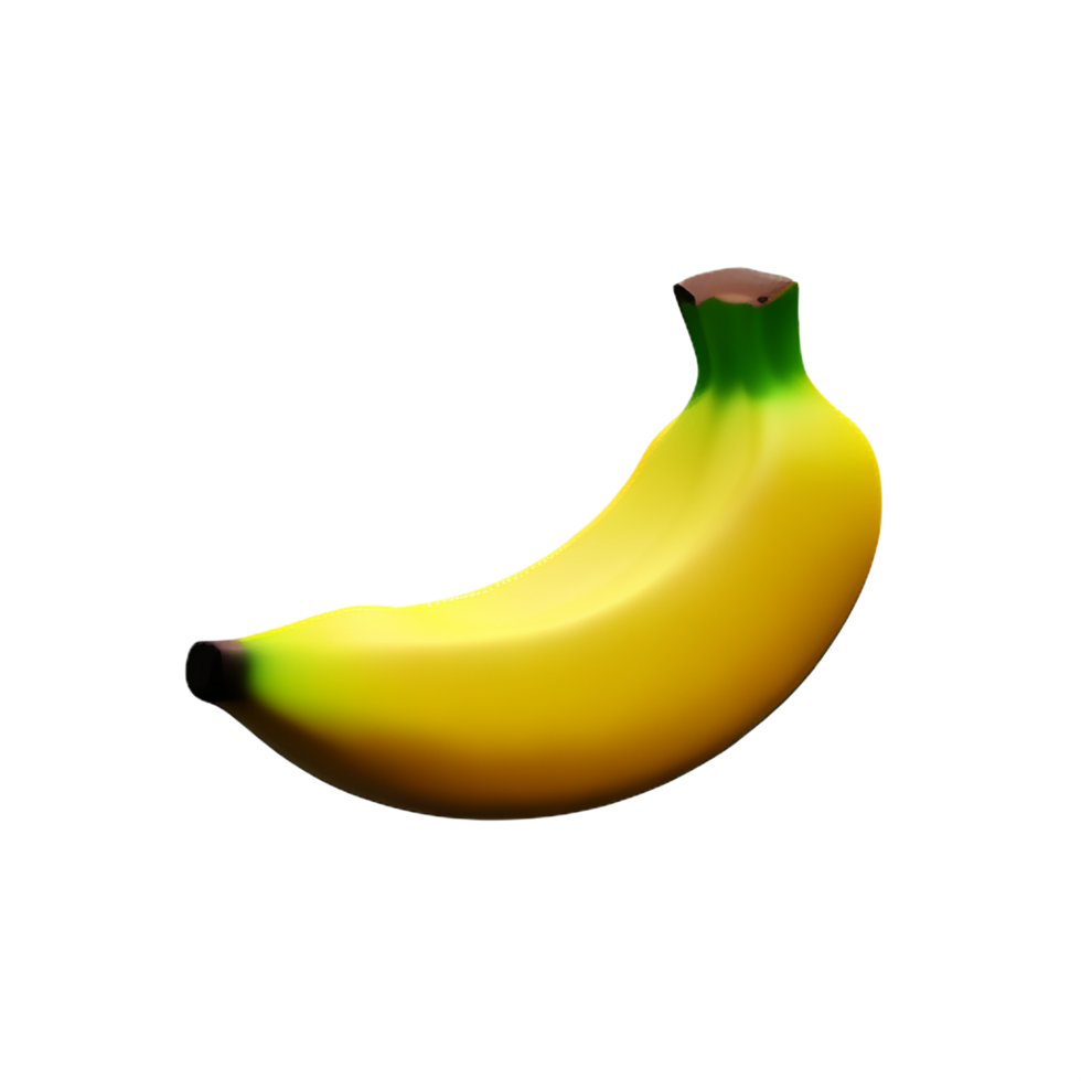 banana 3d Renderização ícone ilustração png
