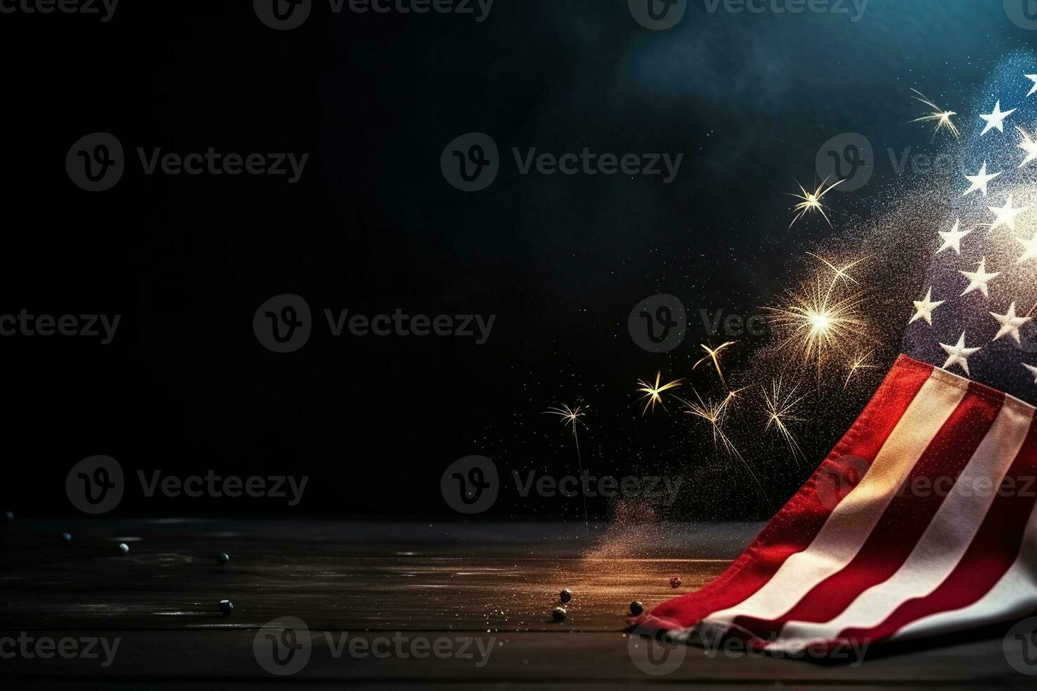 4th July background, high definition, AI Generative photo